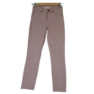 Madewell‎ women's high waist stretch skinny crop garment dyed jeans 23